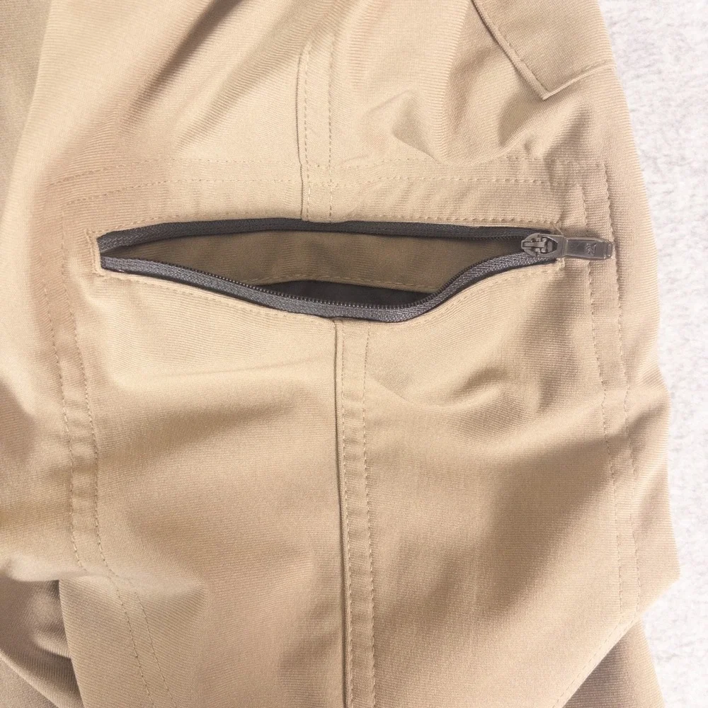 ZeroXposur Mens Performance Cargo Shorts Tan Khaki Stretch Hiking Golf Size 40